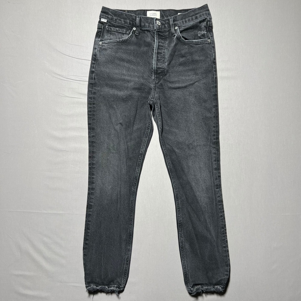 Citizen Of Humanity Jolene Womens Dark Gray Denim High Rise Skinny Jeans Size 27